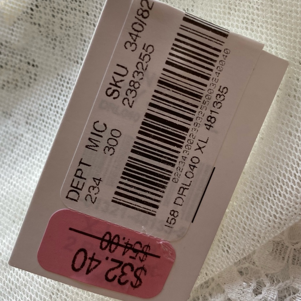 NWT White Lacy Lingerie Top - Picture 8 of 8